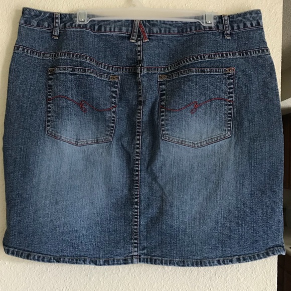 Lane Bryant Venezia Jean Skirt - Picture 2 of 4